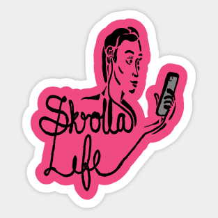 Female Skrolla T Sticker